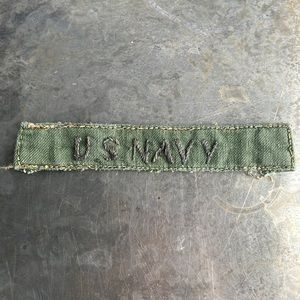 U.S. NAVY embroidered tape patch - vintage